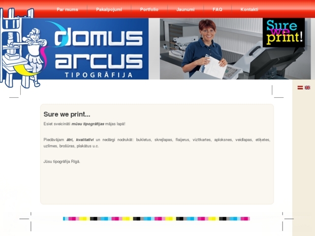 Domus Arcus, tipogrāfija, SIA
